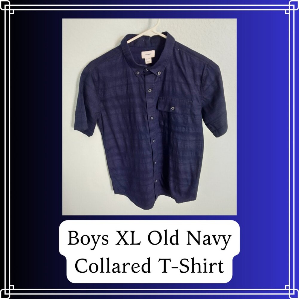 Old Navy Boys Collared Summer Polo Dress Shirt for Church School Events